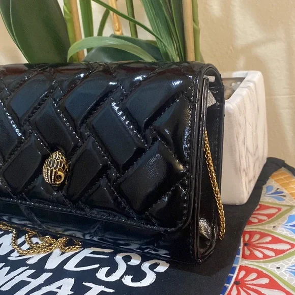 Kurt Geiger extra mini Shiny Kensington crossbody bag - Picture 5 of 14